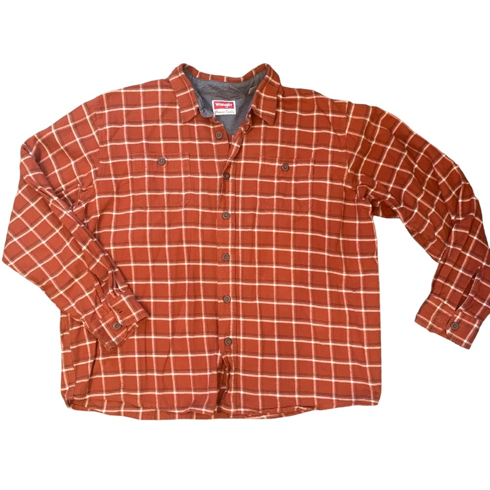 Men's 2XL Wrangler Plaid Button Shirt